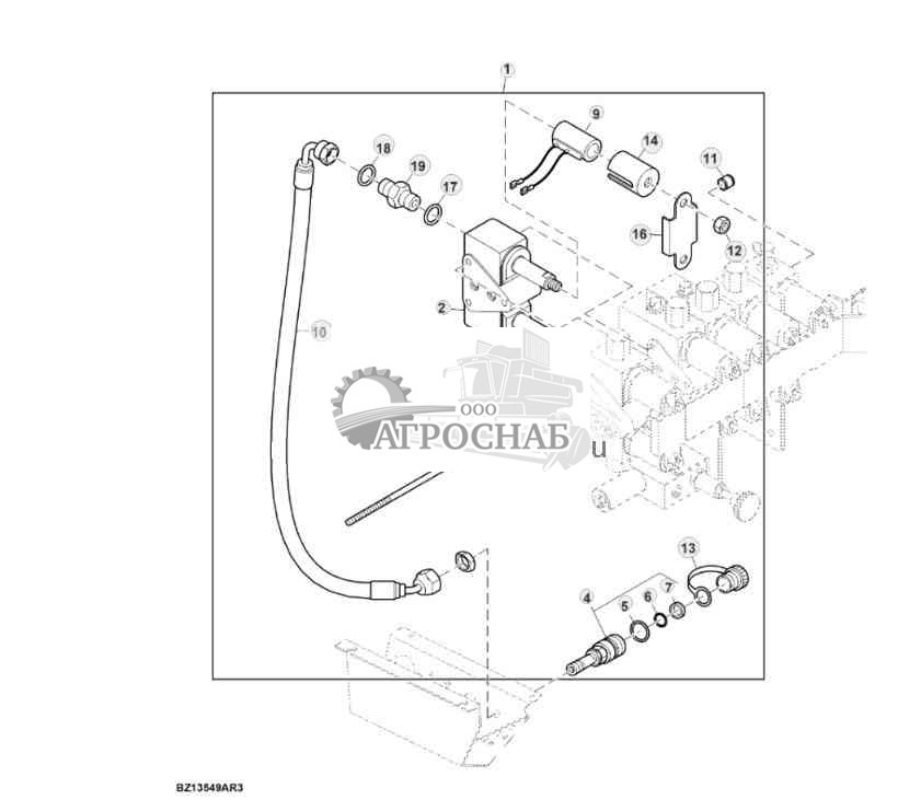 Attachment, Single Acting Hydraulic Outlet 